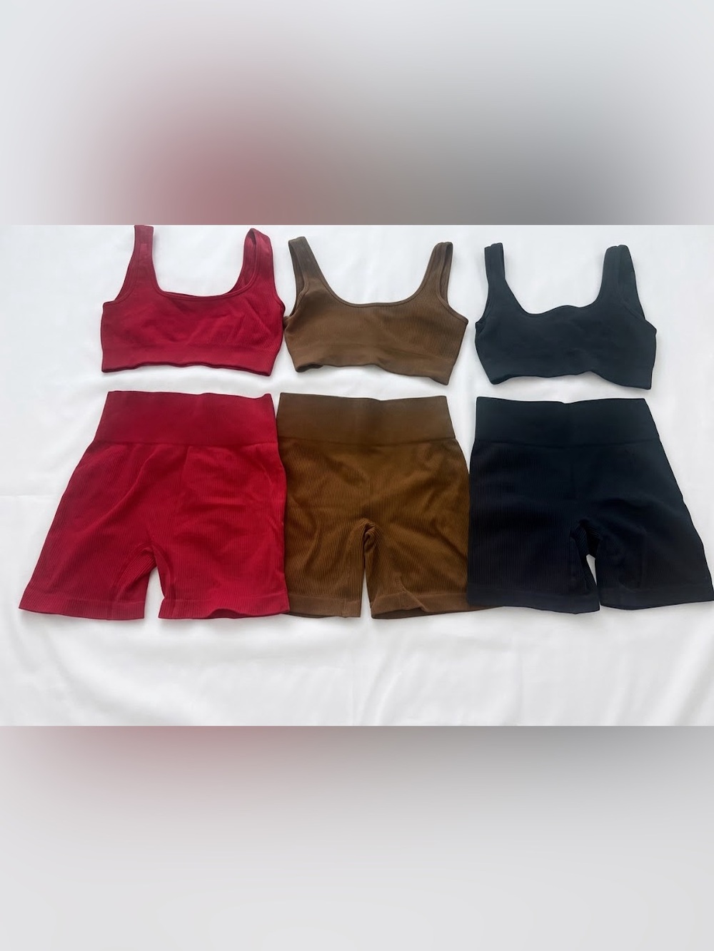 Lot of 3 High-Waisted Squat-Proof Workout Sets S/M